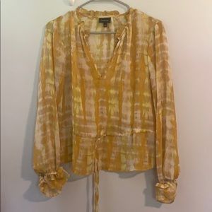 Who What Wear Sheer Blouse